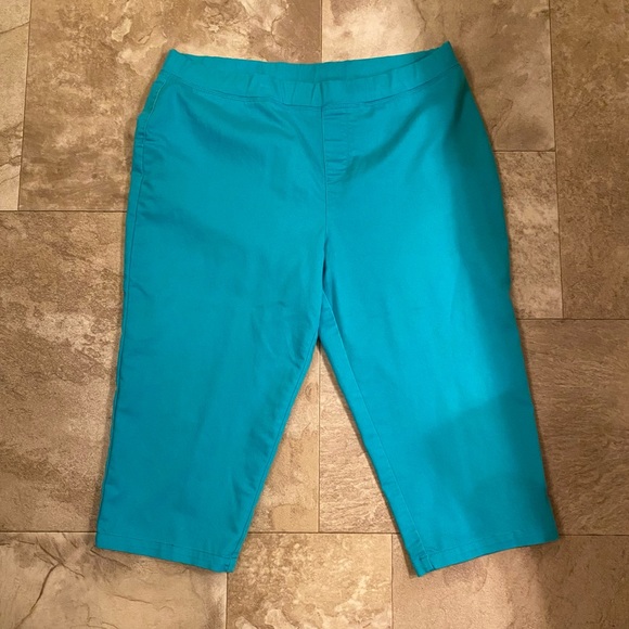 Denim & Co Elastic Waist Capri Pants - Picture 2 of 6